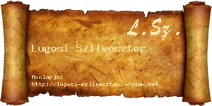 Lugosi Szilveszter névjegykártya